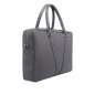 Preview: Briefcase made of calf leather taupe